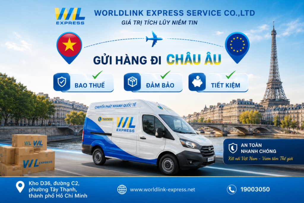 Gửi hàng đi Châu Âu